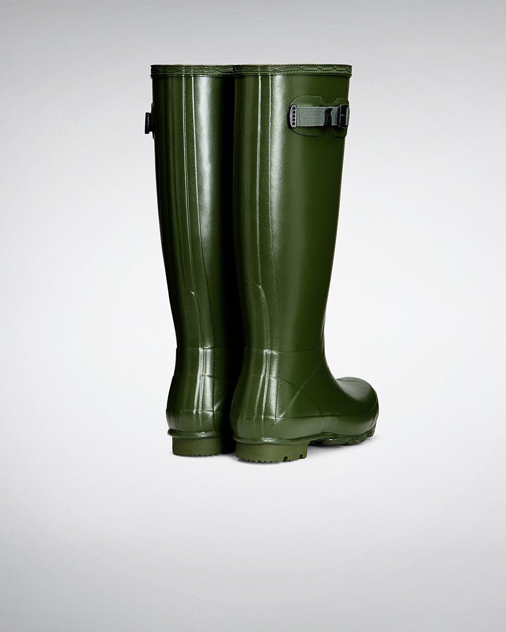 Botas de Lluvia Altas Hunter Mujer - Norris Field - Verdes - IVATZOJ-78